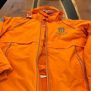 Just eat jacket size mens small excellent condition great for deliveries. Warm